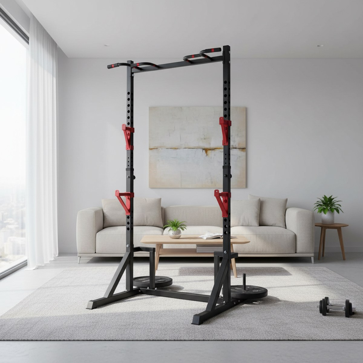 Регулируемая силовая стойка с  – обзор и цена Pull Up Bar